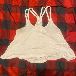 Float white crop top/tank top